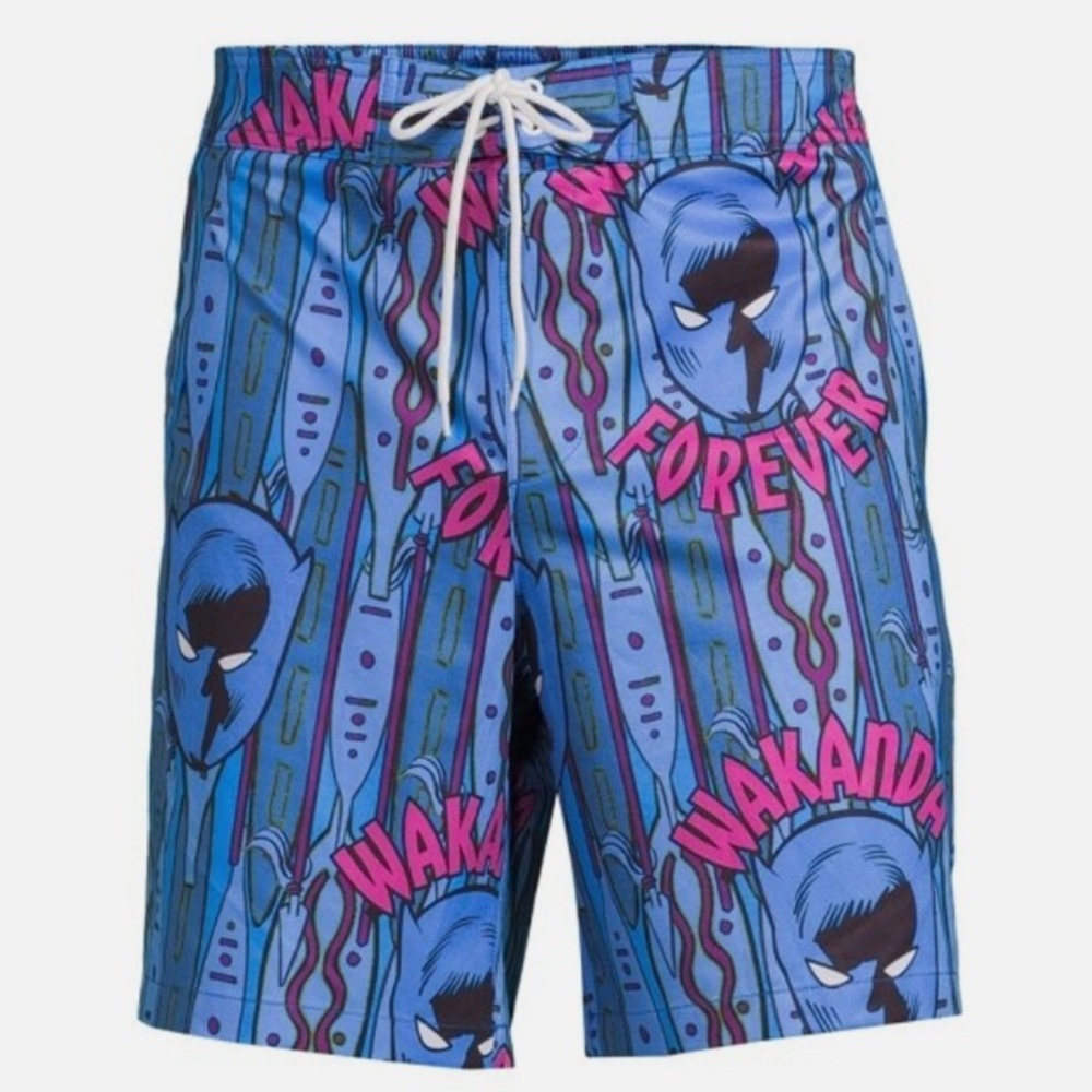 Marvel Black Panther Wakanda Forever Board Shorts 3XL - Picture 8 of 8